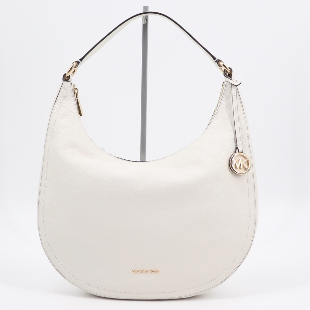Brand New Michael Kors Lydia Pebbled Leather Hobo Shoulder Bag